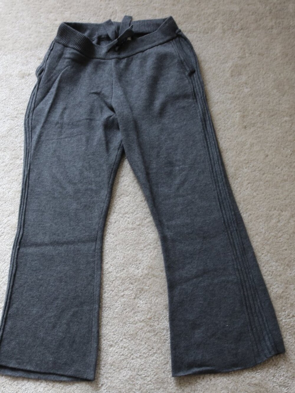 7 For All Mankind Charcoal Gray Bootcut Wool Pants